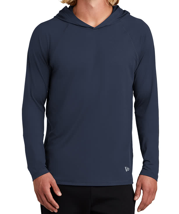 New Era Power Hooded Long Sleeve Performance Shirt