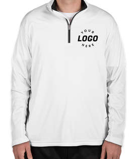 Ultra Club Lightweight Quarter Zip Performance Pullover - Color: White