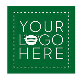 Customized Full Color 12" Square Floor Decal - Color: Kelly Green