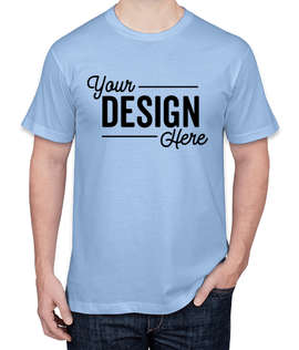 American Apparel USA-Made Jersey T-shirt - Color: Baby Blue