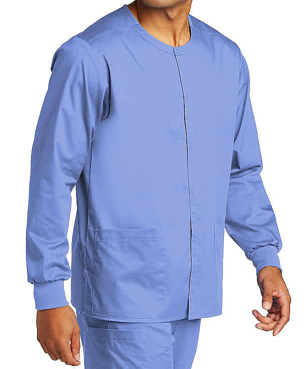 Wink WorkFlex Snap-Front Scrub Jacket