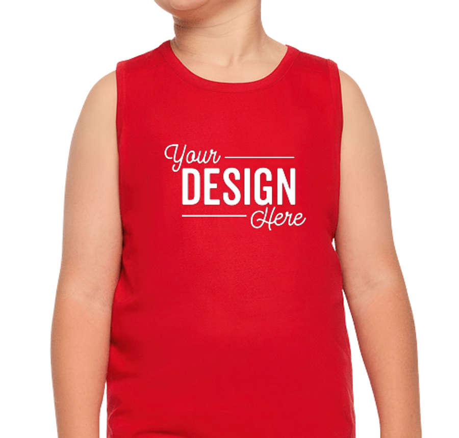 Live & Tell by LAT Youth Fine Jersey Lightweight Tank in Red