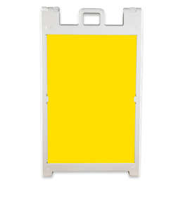Full Color Signicade Deluxe A-Frame Kit - Color: Yellow / White