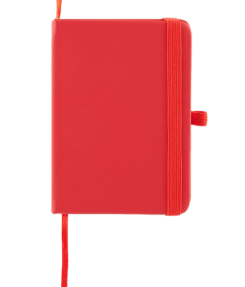 Recycled Mini Notebook Bag Charm in Red
