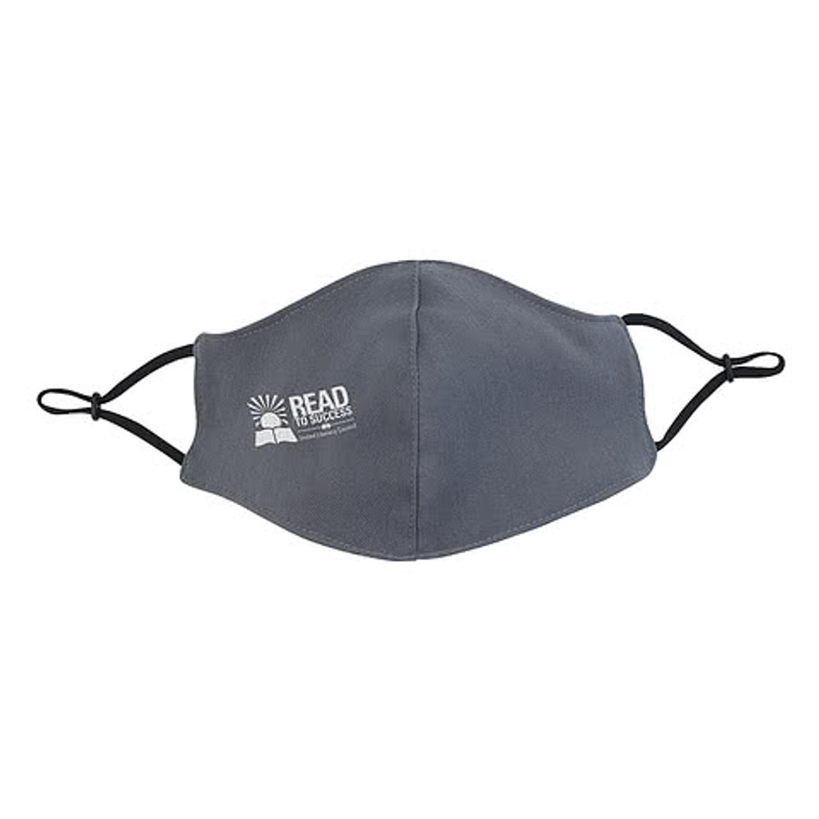 Comfy Youth Face Mask with Lanyard in Black