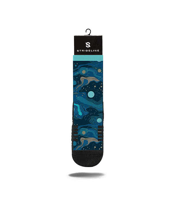 Abstract Oil Premium Crew Socks