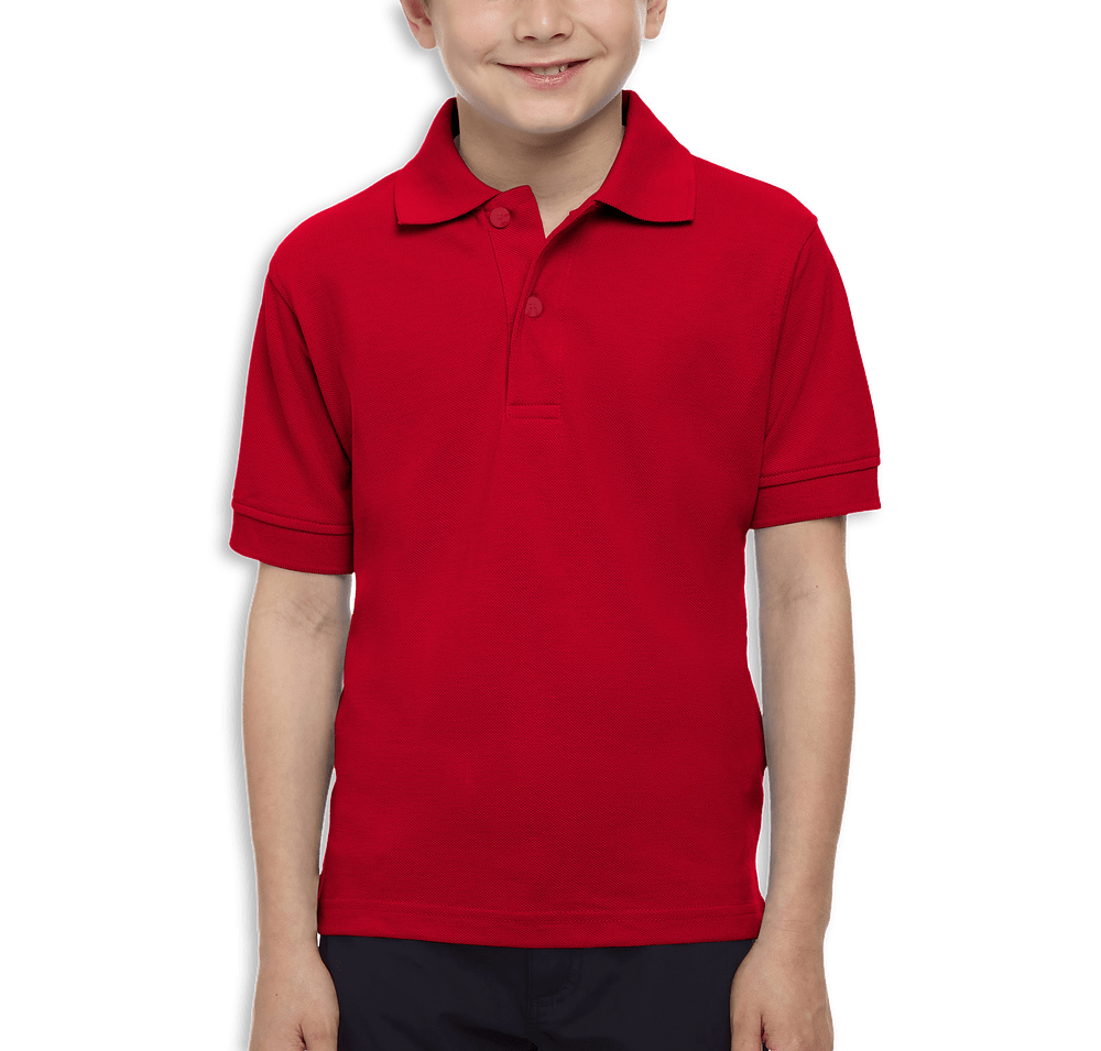 Blue Generation Youth Soft Touch Pique Polo - Printed-default