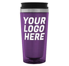 16 oz. Steel City Insulated Travel Mug - Color: Purple