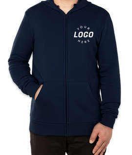 Alternative Apparel Eco-Cozy Zip Hoodie - Color: Midnight Navy