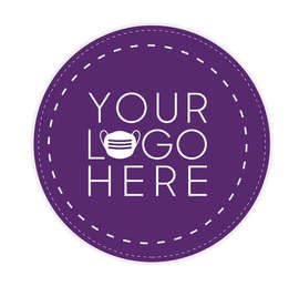 Customized Full Color 12" Circle Floor Decal - Color: Team Purple