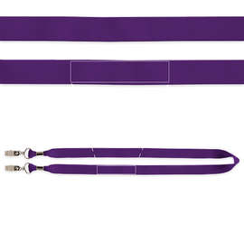 Full Color Premium Face Mask Lanyard - Color: Team Purple