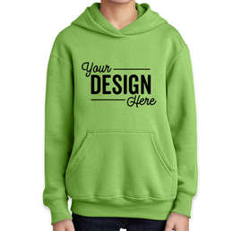 Port & Company Youth Core Pullover Hoodie - Color: Lime