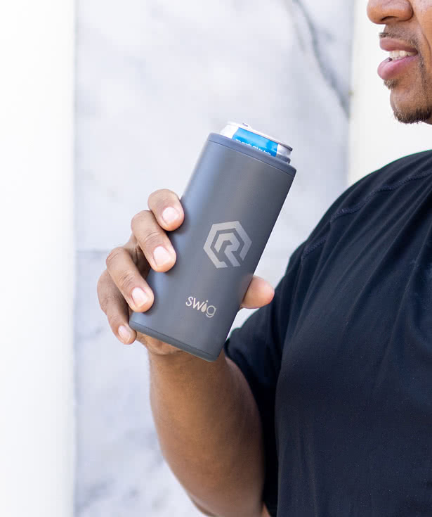 Swig Life Laser Engraved 12 oz. Stainless Steel Slim Can Cooler