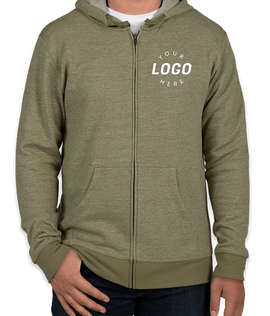 Next Level Melange Zip Hoodie