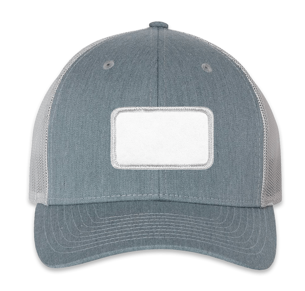 Richardson Snapback Trucker Hat - Rectangle Patch - Embroidered-default