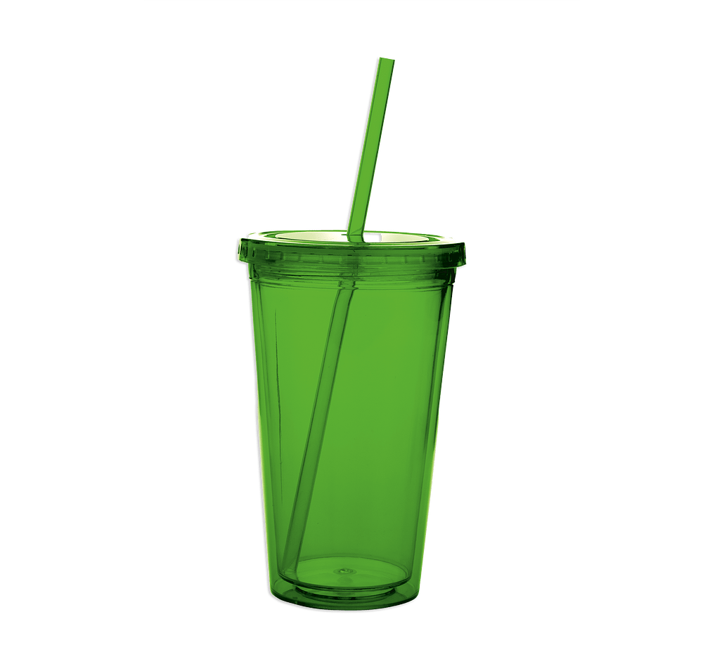 Full Color 18 oz. Acrylic Insulated Tumbler with Straw-default