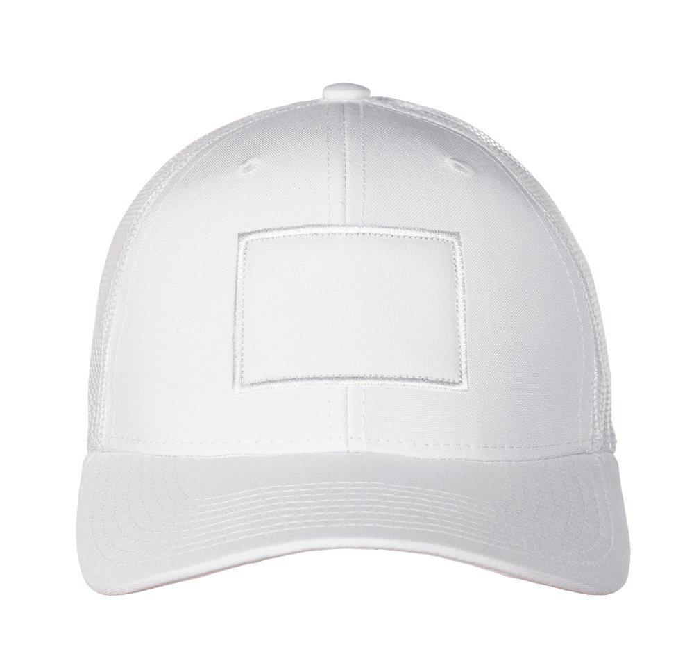 Ahead Brant Snapback Trucker Hat - Rectangle Patch - Embroidered-default