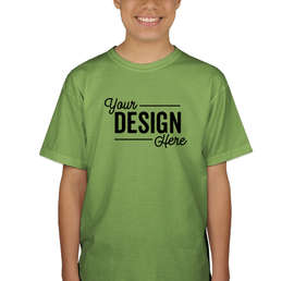 Canada - Gildan Youth 100% Cotton T-shirt - Color: Kiwi