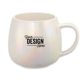 15 oz. Iridescent Ceramic Mug - Color: White