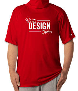 Badger Performance Shirt with Gaiter - Color: Red
