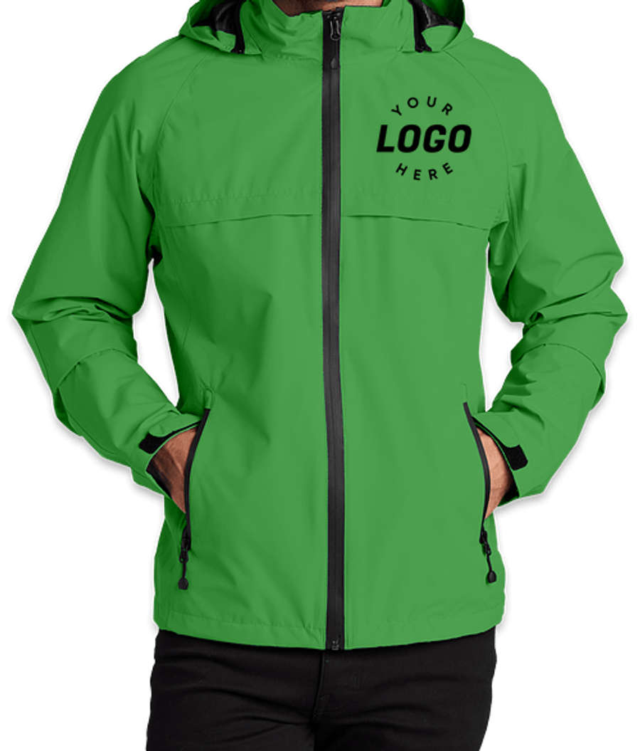 Port Authority Torrent Waterproof Rain Jacket - Printed in Vine Green