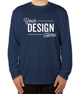 Soffe Military Performance Mesh Long Sleeve T-shirt - Color: Navy