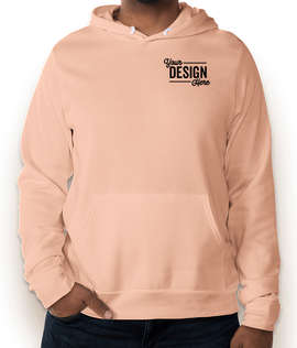 Embroidered Bella + Canvas Ultra Soft Pullover Hoodie - Color: Peach