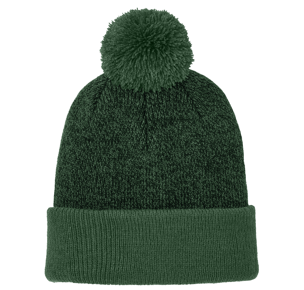 Sport-Tek Halftime Heather Pom Pom Beanie-default