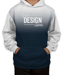 Badger Ombre Performance Pullover Hoodie - Color: Navy