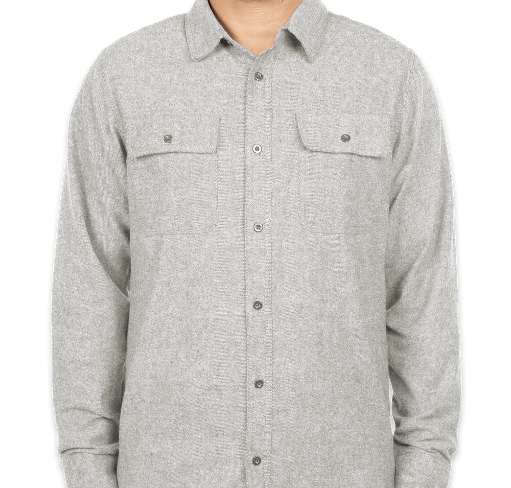 Burnside Solid Flannel Long Sleeve Shirt-default