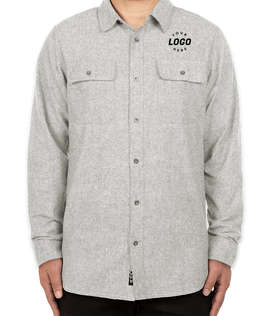 Burnside Solid Flannel Long Sleeve Shirt
