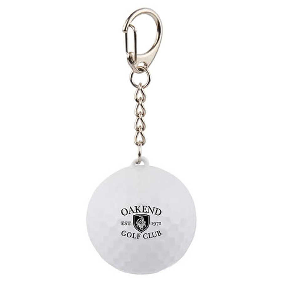 Golf SPF 15 Lip Balm Keychain in White