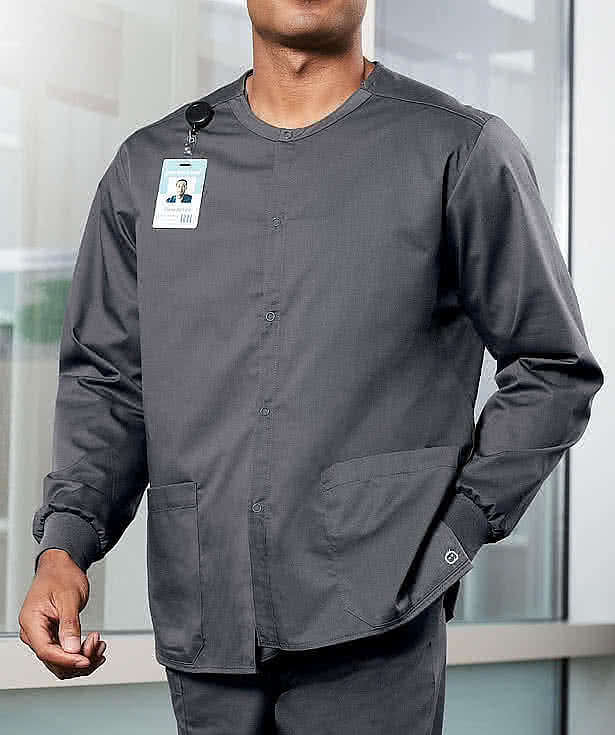Wink WorkFlex Snap-Front Scrub Jacket