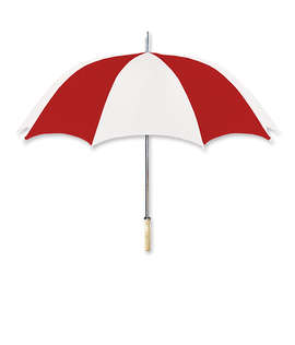 48" Arc Multi-Tone Golf Umbrella - Color: White / Red