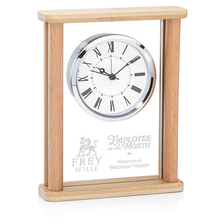 Lowell Clock in Bamboo