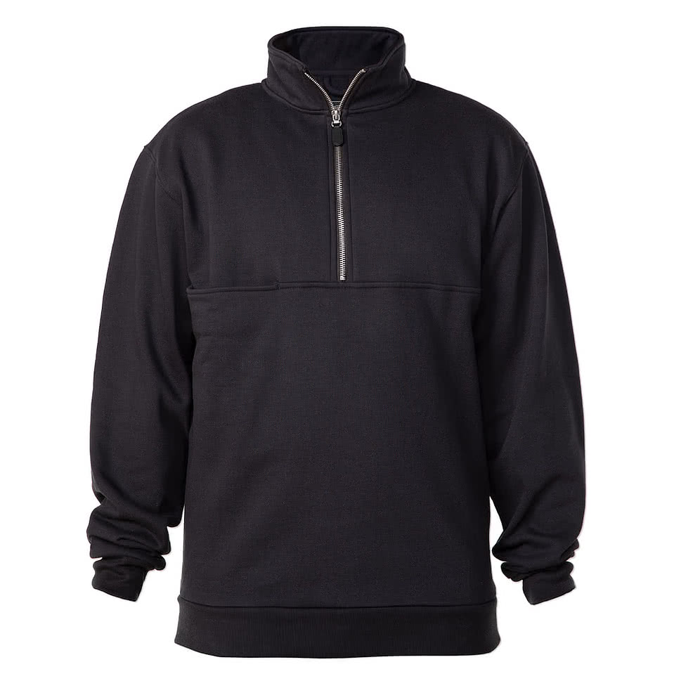 Charles River Response Heavyweight Quarter Zip Sweatshirt - Embroidered