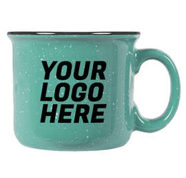 14 oz. Ceramic Camper Mug - Color: Seafoam