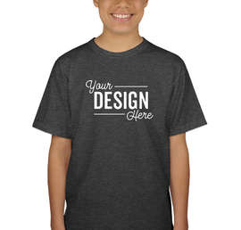 Canada - Gildan Youth 100% Cotton T-shirt - Color: Dark Heather