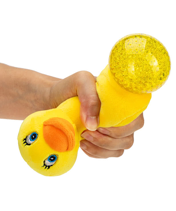 Stress Busters Yellow Duck Plush Gel Stress Reliever
