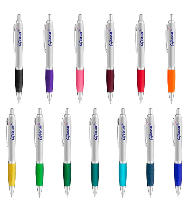 Curvaceous Silver Matte Gel Pen