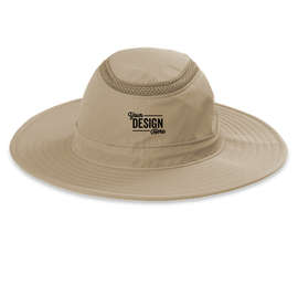 Port Authority Outdoor UV Wide Brim Bucket Hat - Color: Stone