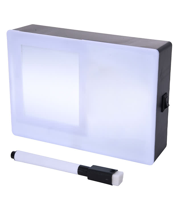Light Up Cinema White Board and Photo Frame