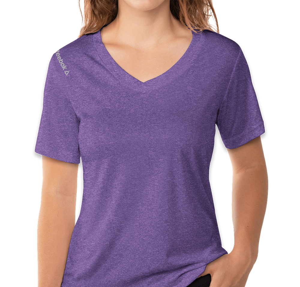 Reebok Women's Heather V-Neck Performance Shirt-default