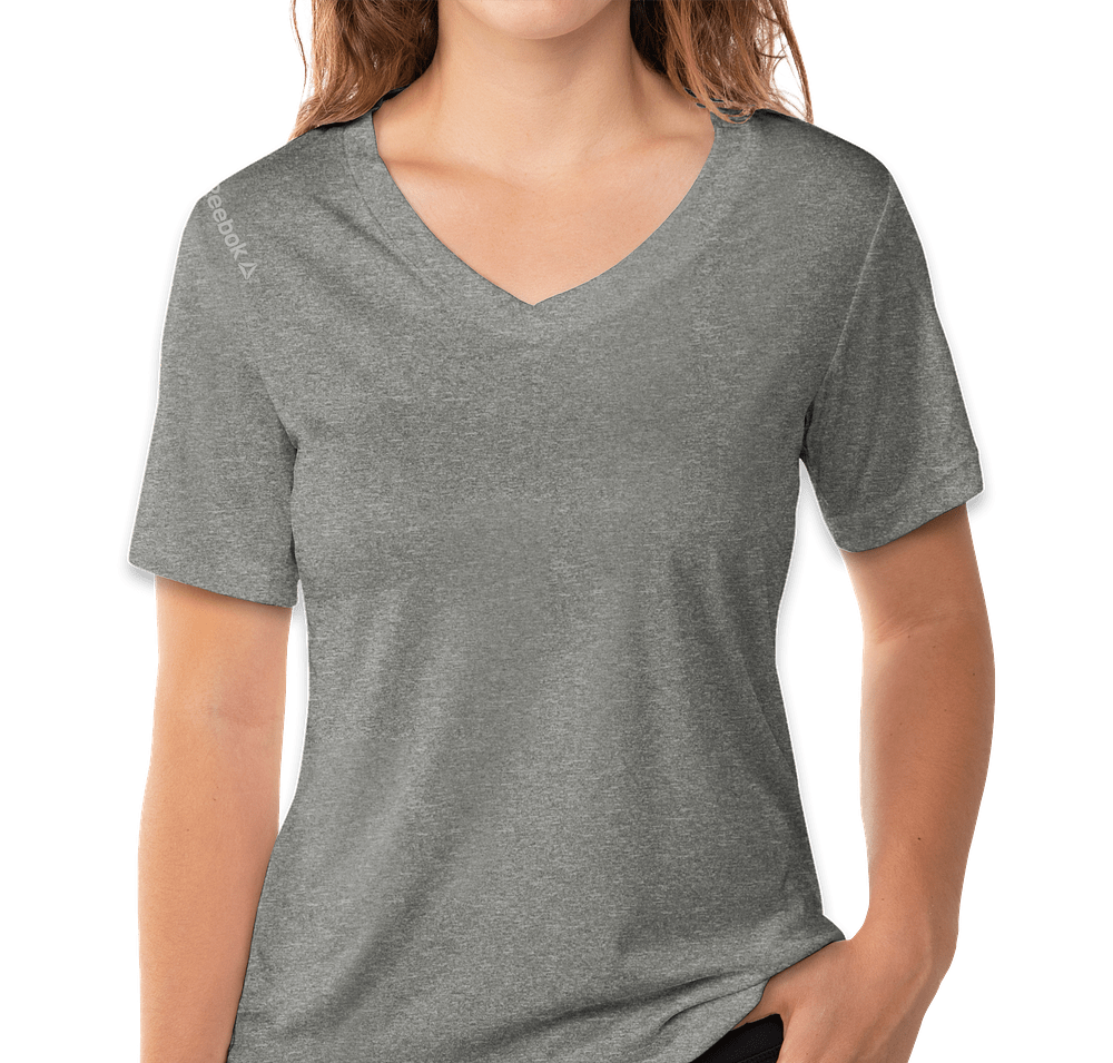 Reebok Women's Heather V-Neck Performance Shirt-default