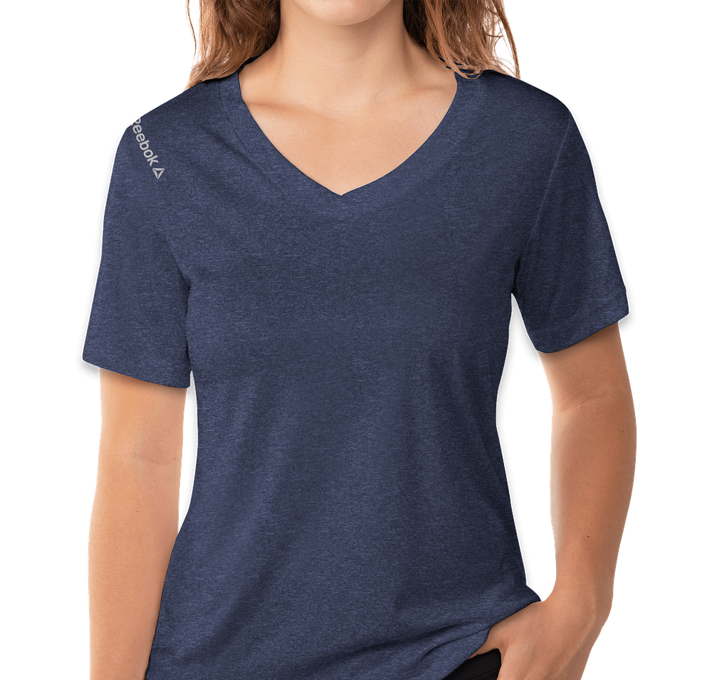 Reebok Women's Heather V-Neck Performance Shirt-default