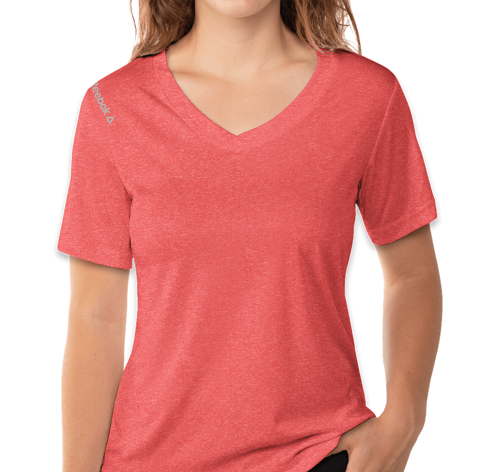 Reebok Women's Heather V-Neck Performance Shirt-default