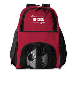 High Five Ball Backpack - Color: Maroon / White