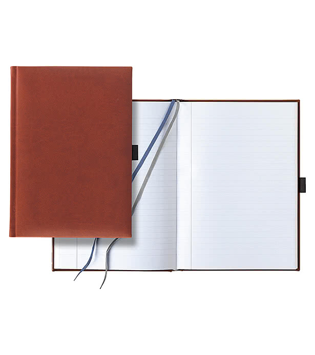Castelli Debossed Tucson Grande Lined Hard Cover Notebook with Pen Loop