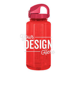 32 oz. Nalgene Tritan On-The-Fly Water Bottle - Color: Ruby Red / Beet Red