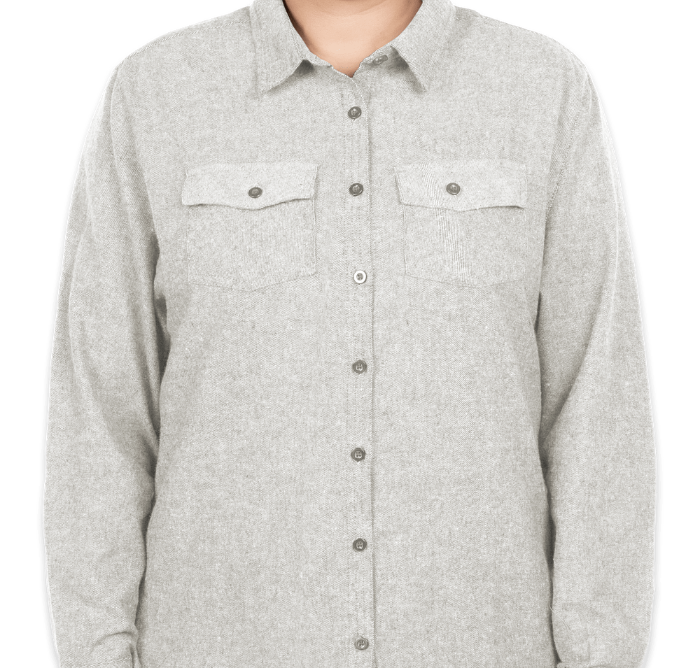 Burnside Women's Solid Flannel Long Sleeve Shirt-default